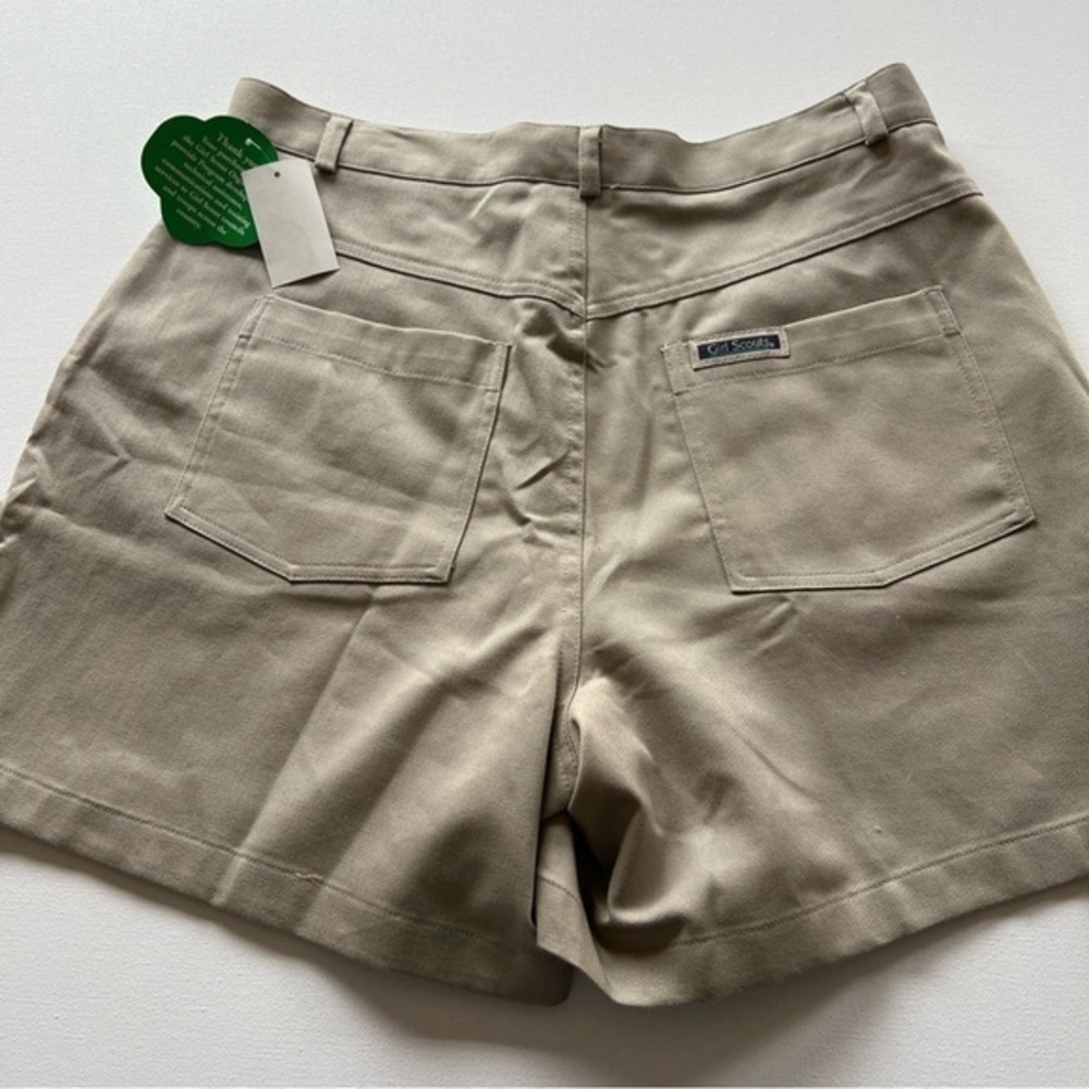 NWT GIRL SCOUTS SHORTS Official Uniform Khaki Adult Women's Size 13/14 (A3) - Picture 8 of 9
